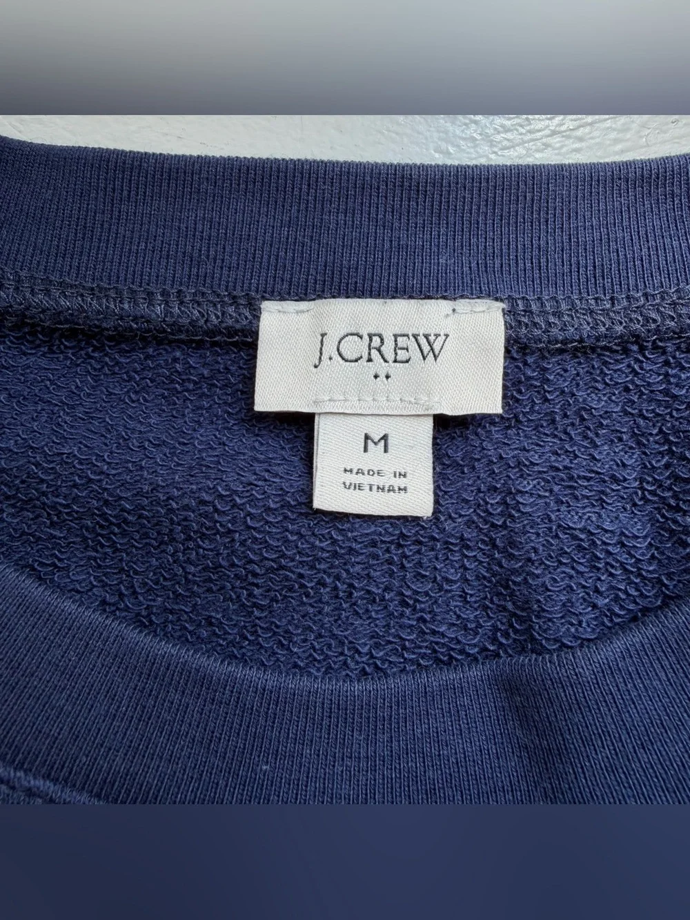 J.Crew 100% cotton terry sweatshirt